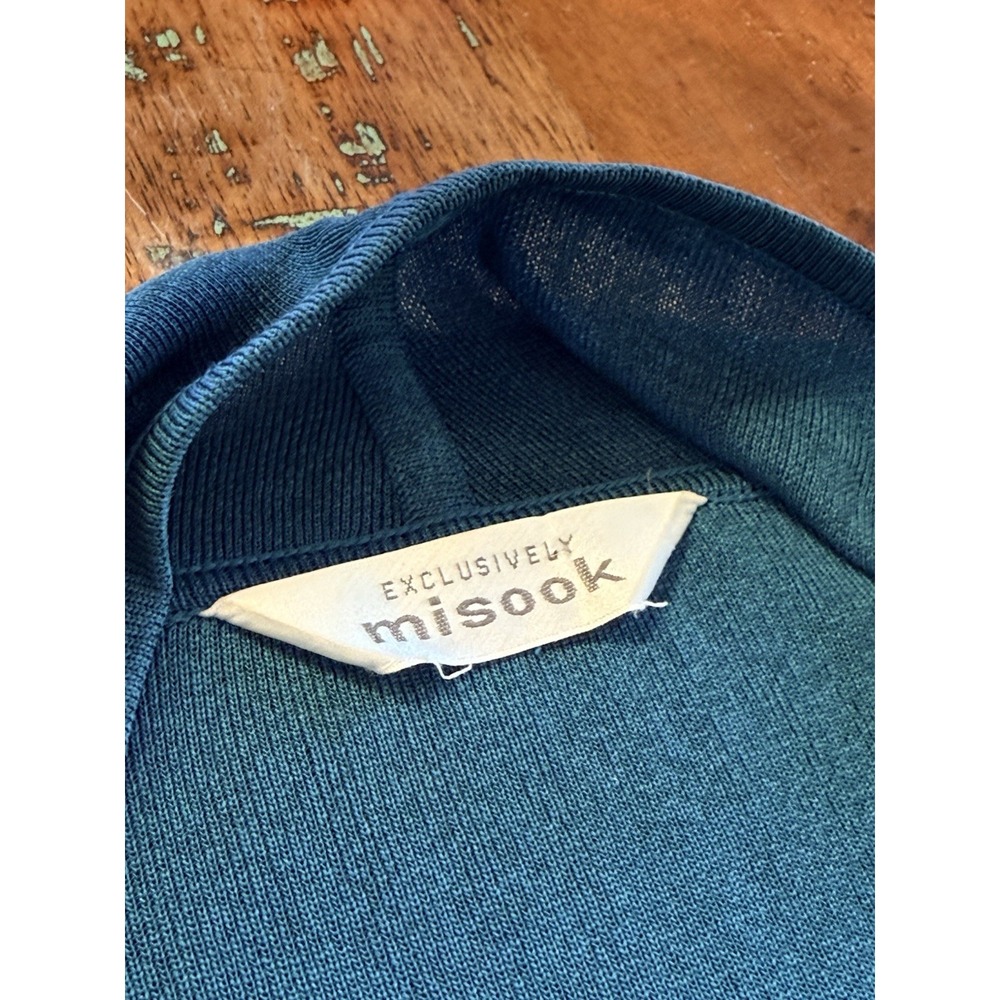 Misook Exclusively Womens Multi Knit Open‎ Asymmetrical Cardigan Sz XL - Picture 3 of 4